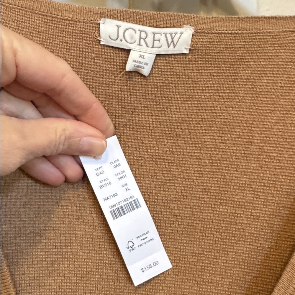 J. Crew Giselle V-Neck Button-Up Cardigan - Picture 2 of 7